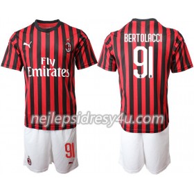 Fotbalový Dres AC Milán BERTOLACCI 91 Dětské Domácí 2019/20